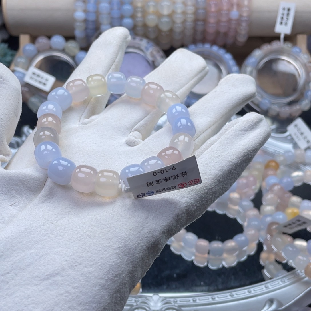 未镶嵌手链玛瑙/玉髓霜*9-10-0