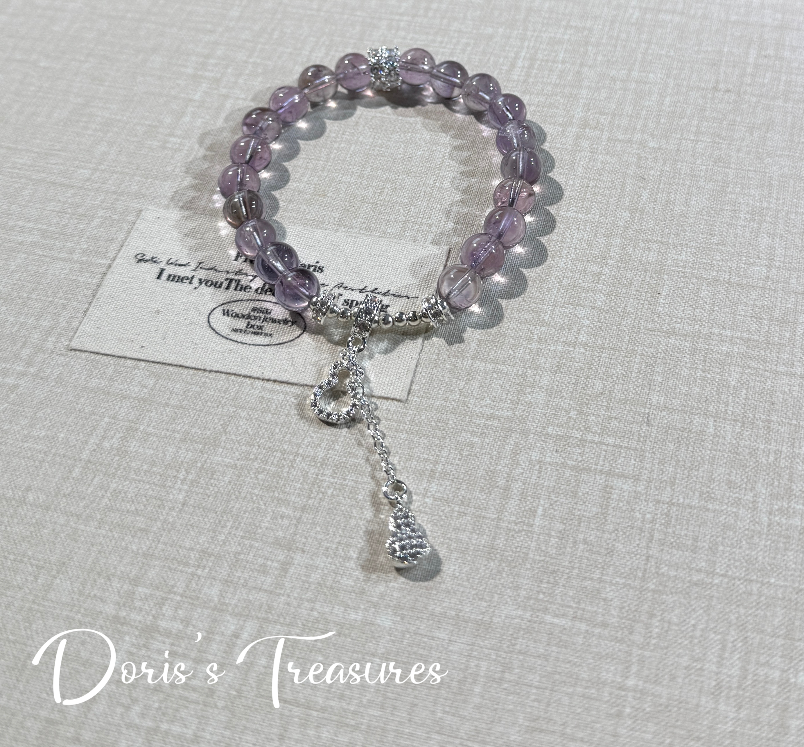 【银紫葫芦】水晶手串 气质多样性发一颜色微差