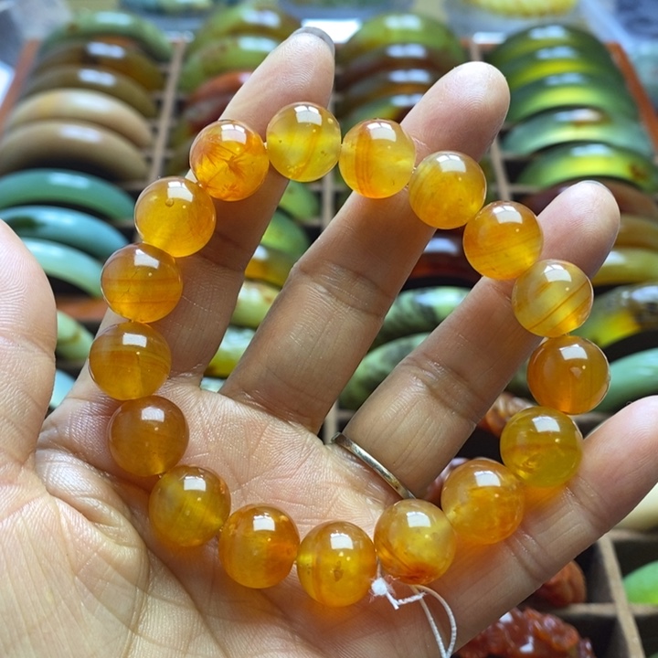 蛇纹石玉手链未镶嵌