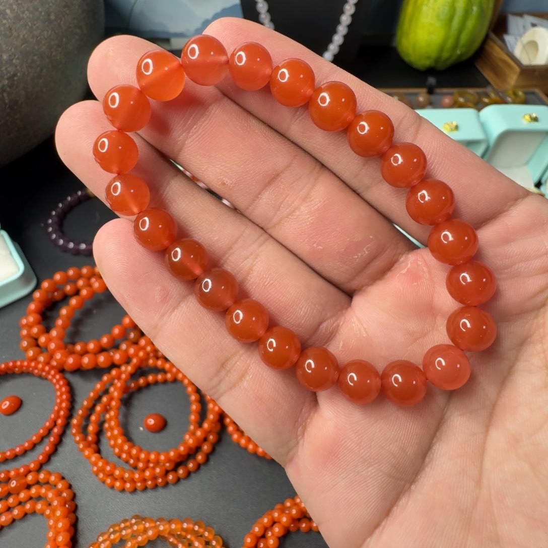 南红玛瑙未镶嵌单圈