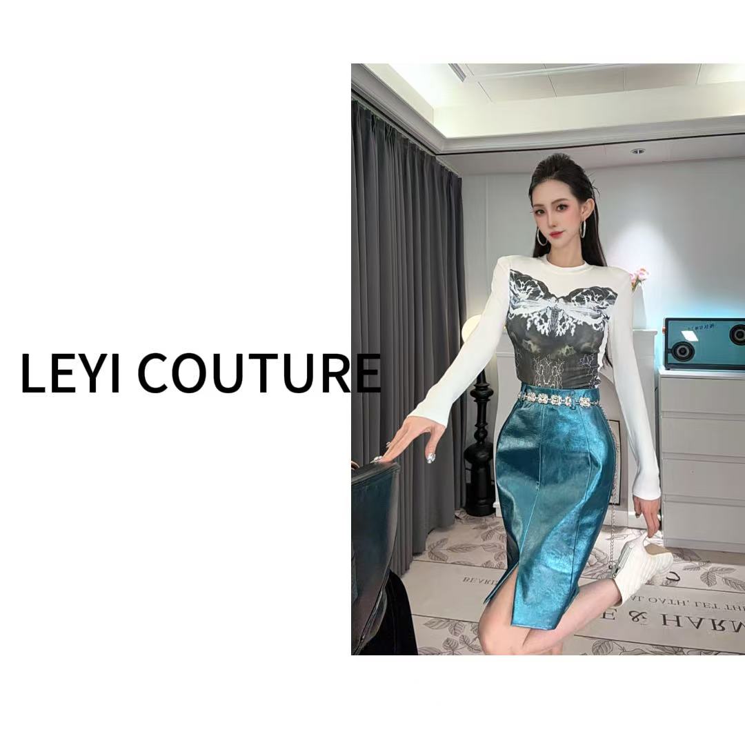 【 LEYI COUTURE】畑畑2025高端气质”原木质感“时尚半裙