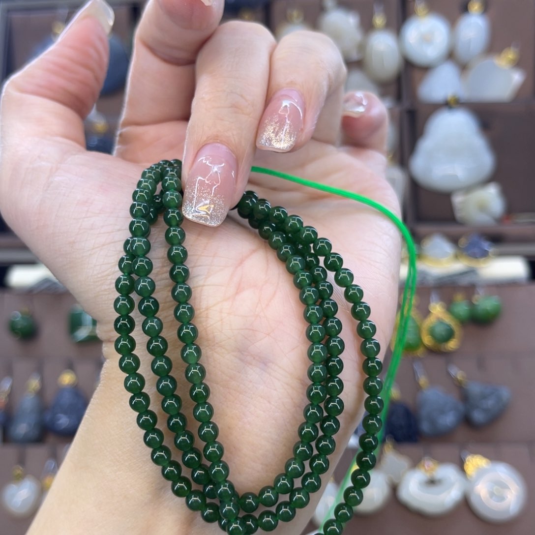 和田玉珠串未镶嵌