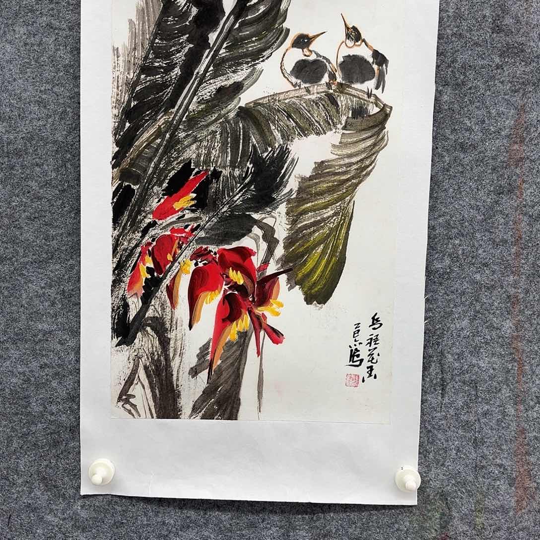 国画艺术家真人手绘