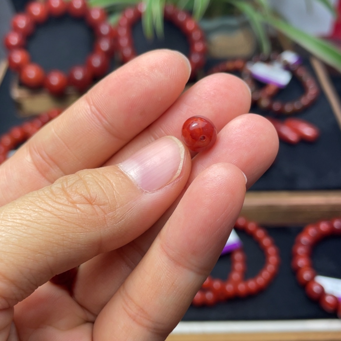 【闪购商品】未镶嵌单珠8南红玛瑙多样性发1