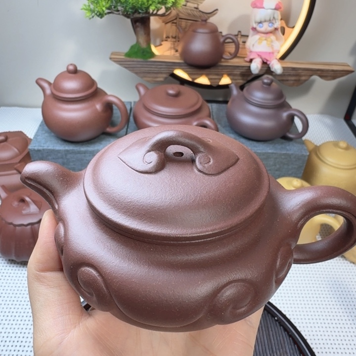 原矿紫泥220cc仿古如意