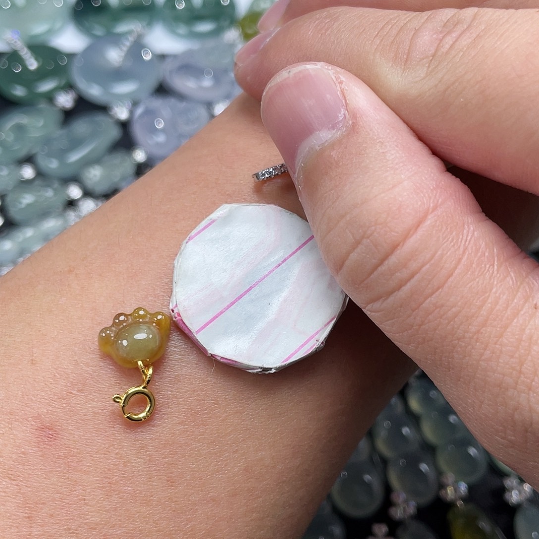 不***喜翡翠银S925镶嵌颈饰