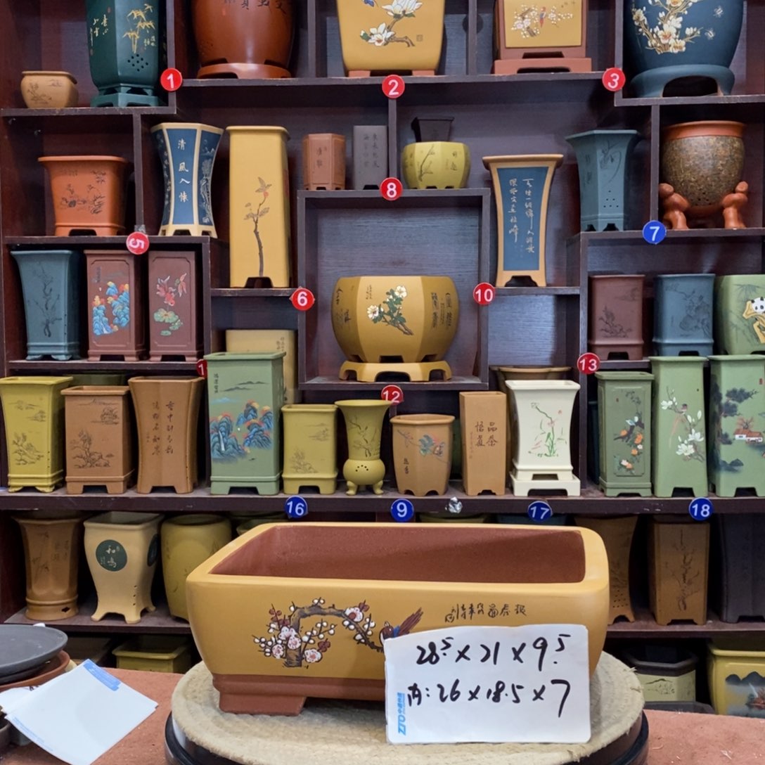 紫砂花盆紫砂花盆