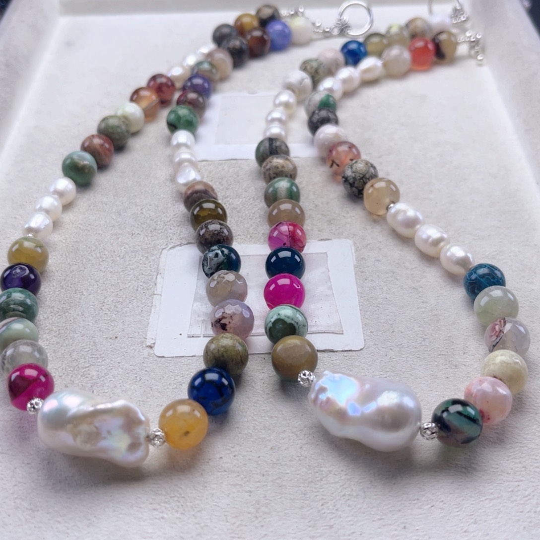 淡水珍珠项链未镶嵌【纯恬】多样性发货