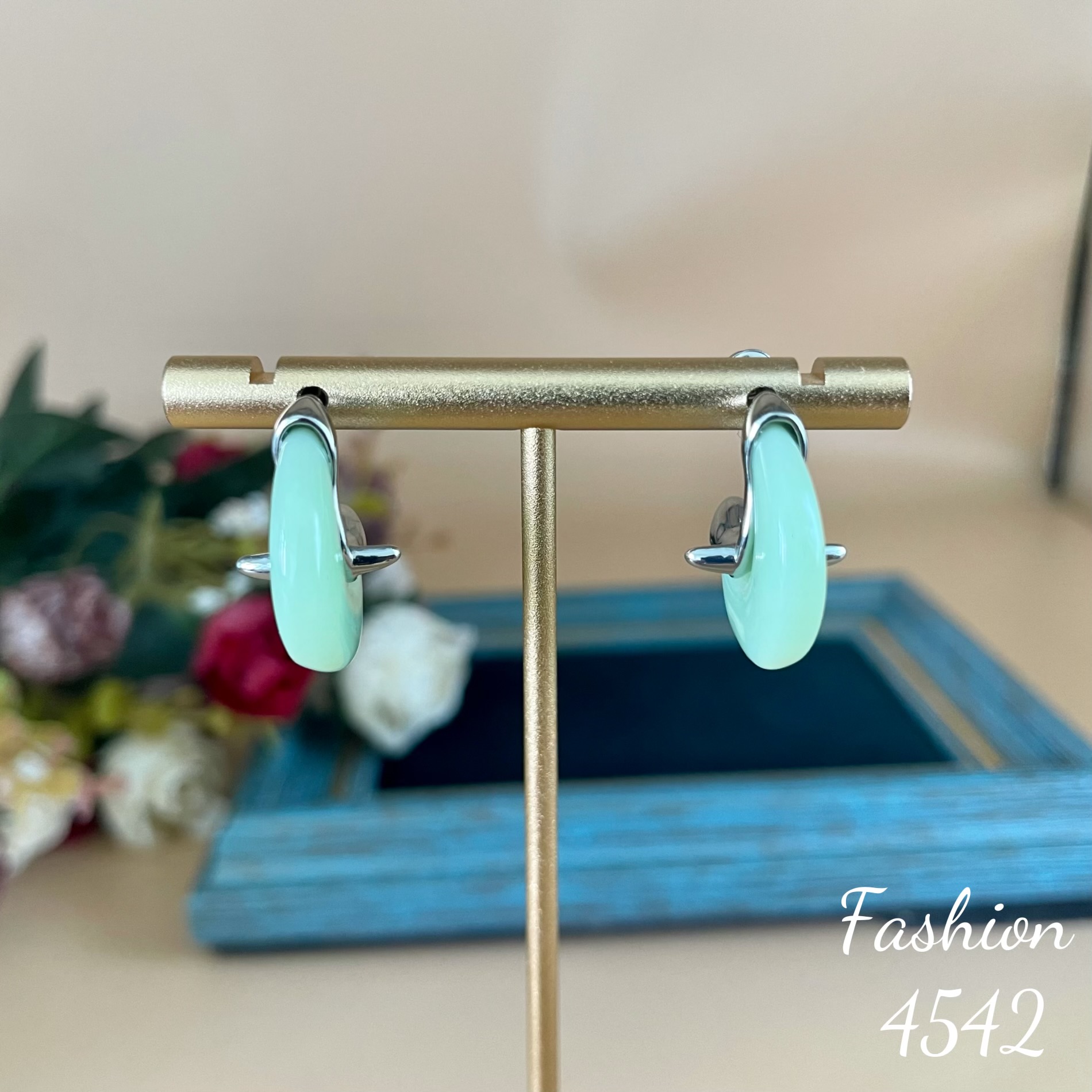 铜合金耳饰 设计师款耳饰~4542