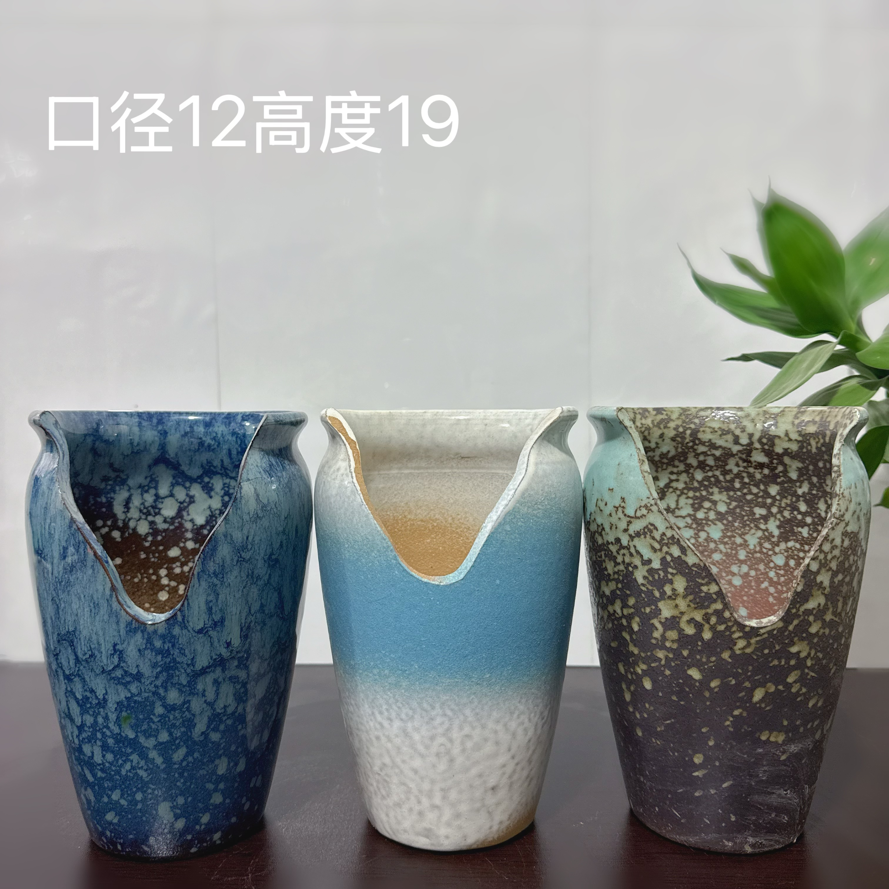 家用大号缺口多肉花盆高花盆陶瓷花盆陶瓷适合悬崖老桩造景