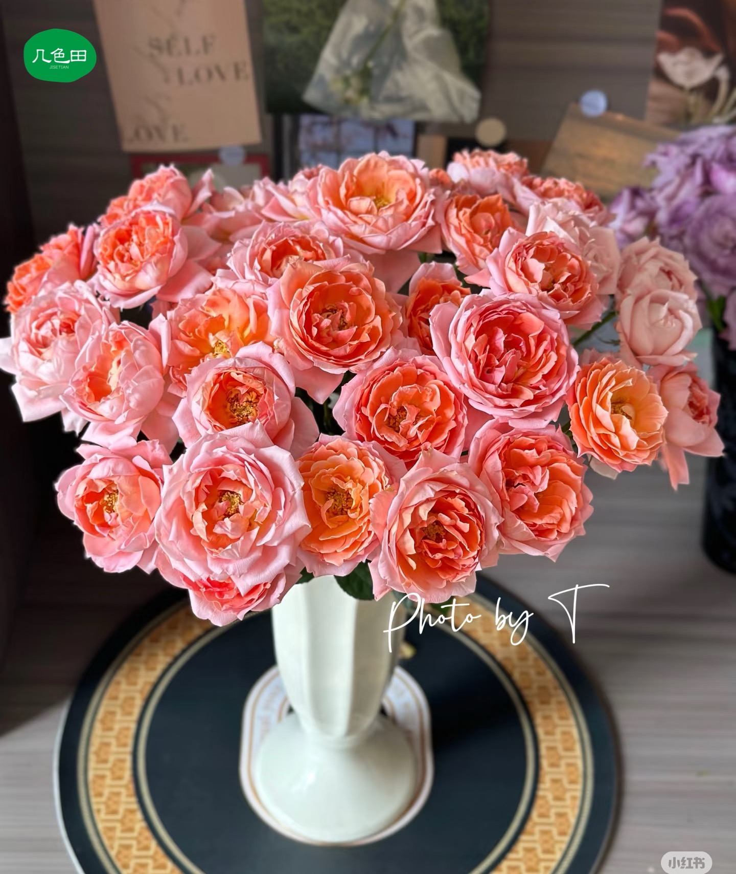 杏色美惠----稀有多头玫瑰云南直发鲜花