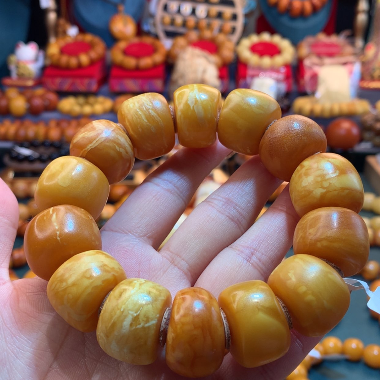 【闪购商品】蜜蜡手串未镶嵌蜜蜡手串