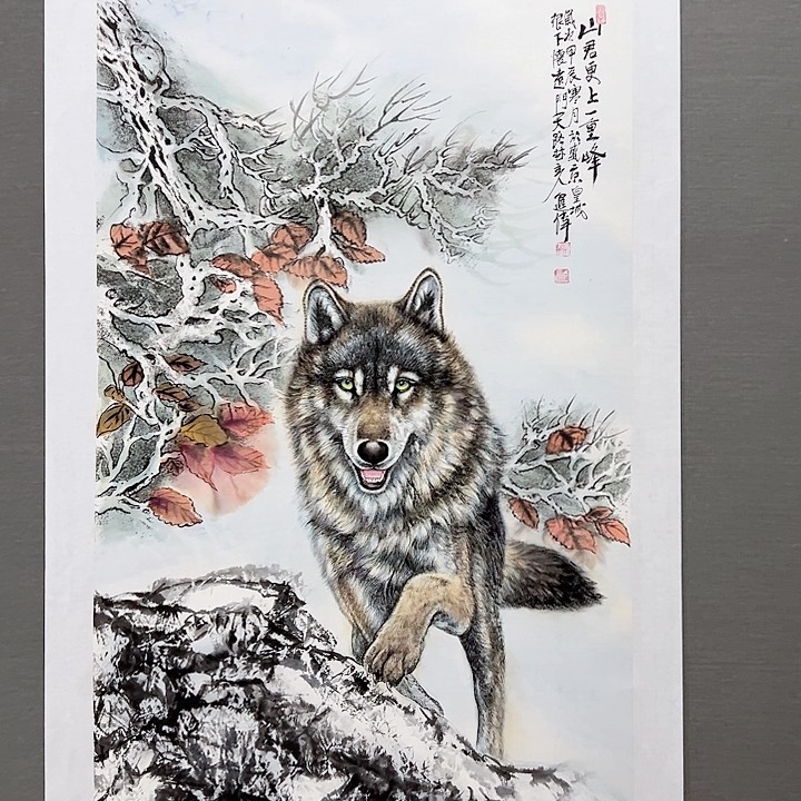 国画老师作品国画的多少