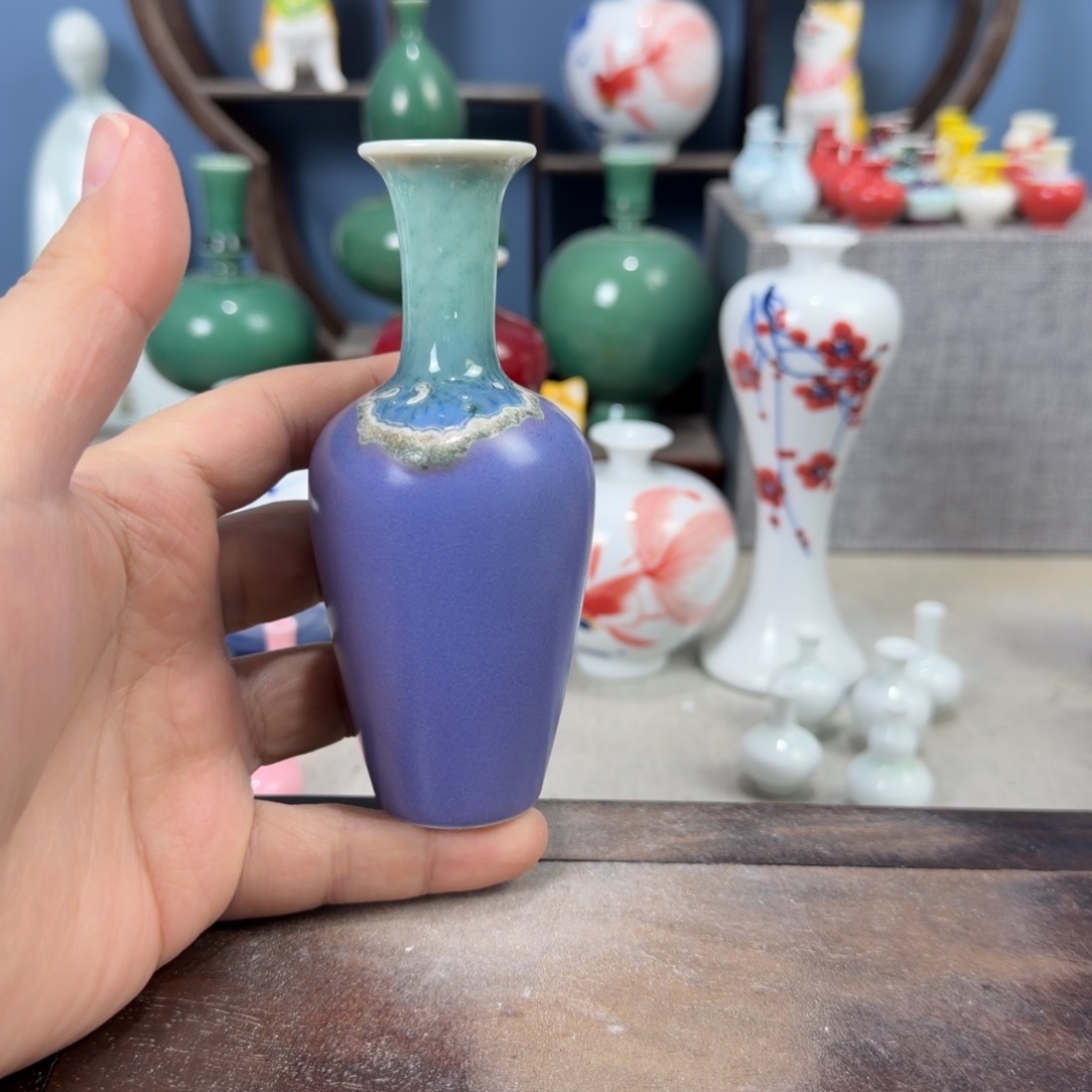 陶瓷手工小花器摆件