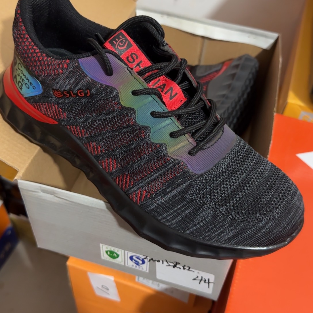 40码黑红飞织运动高货（鞋垫