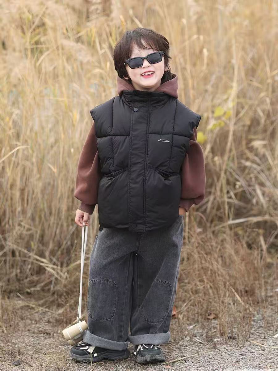 A5565男女童时尚洋气潮流休闲百搭秋冬季棉马甲