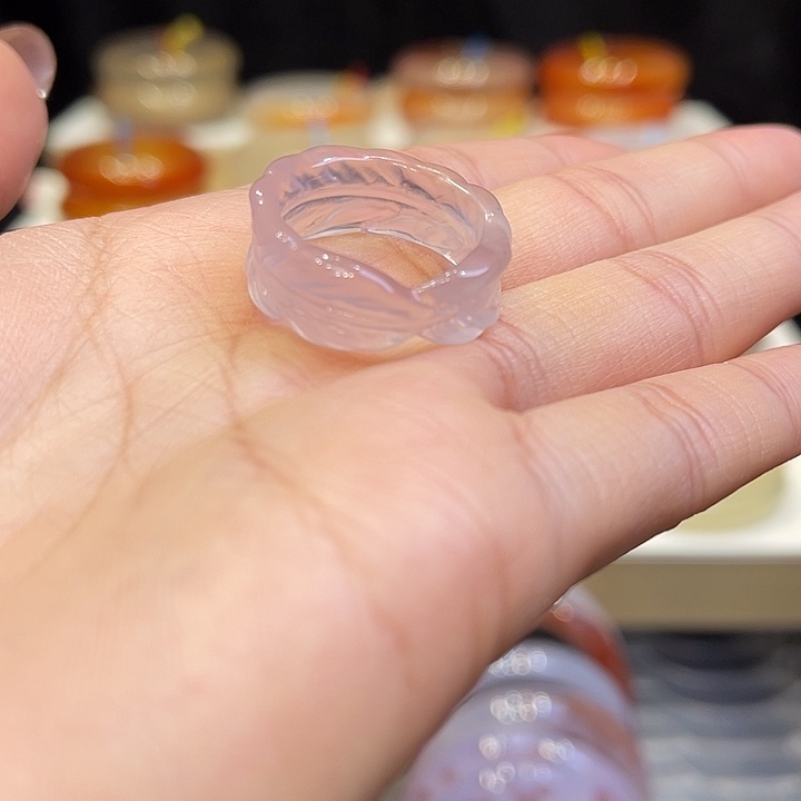 玛瑙/玉髓戒指未镶嵌