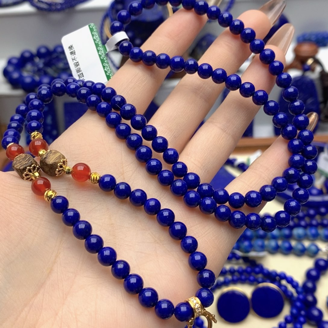 青金石未镶嵌颈饰万能毛衣链