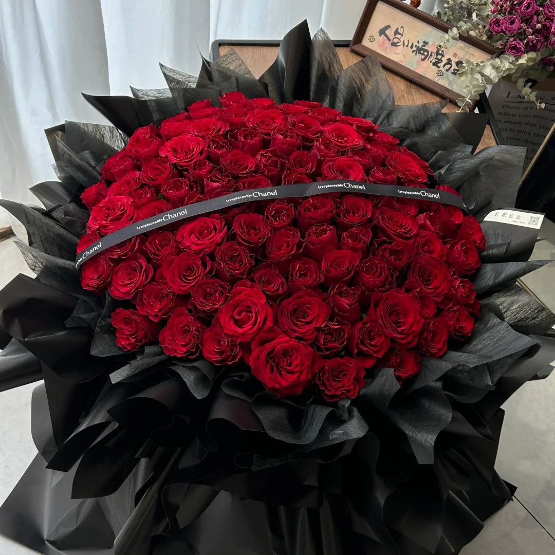 52/99朵红玫瑰花束鲜花速递同城上海北京求婚告白生日礼物配送店