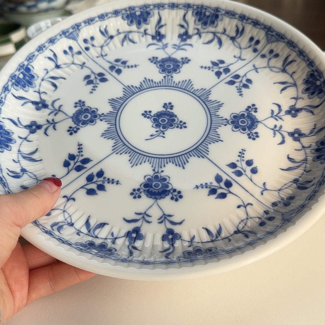 瓷片日本进口青花24.5大圆盘