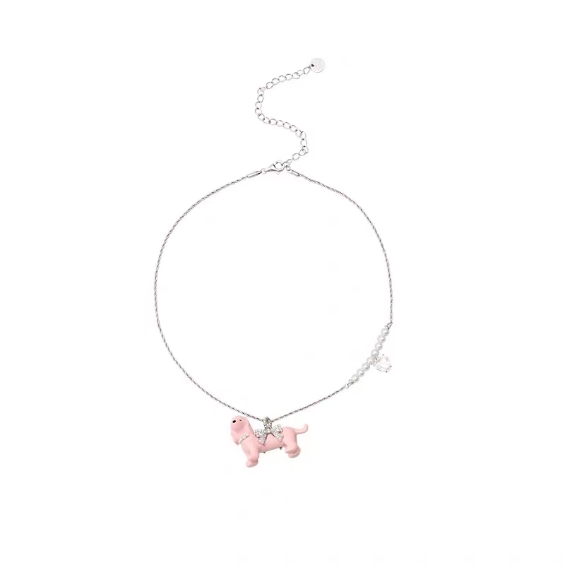 合金项链 VSCH 粉萌小狗项链