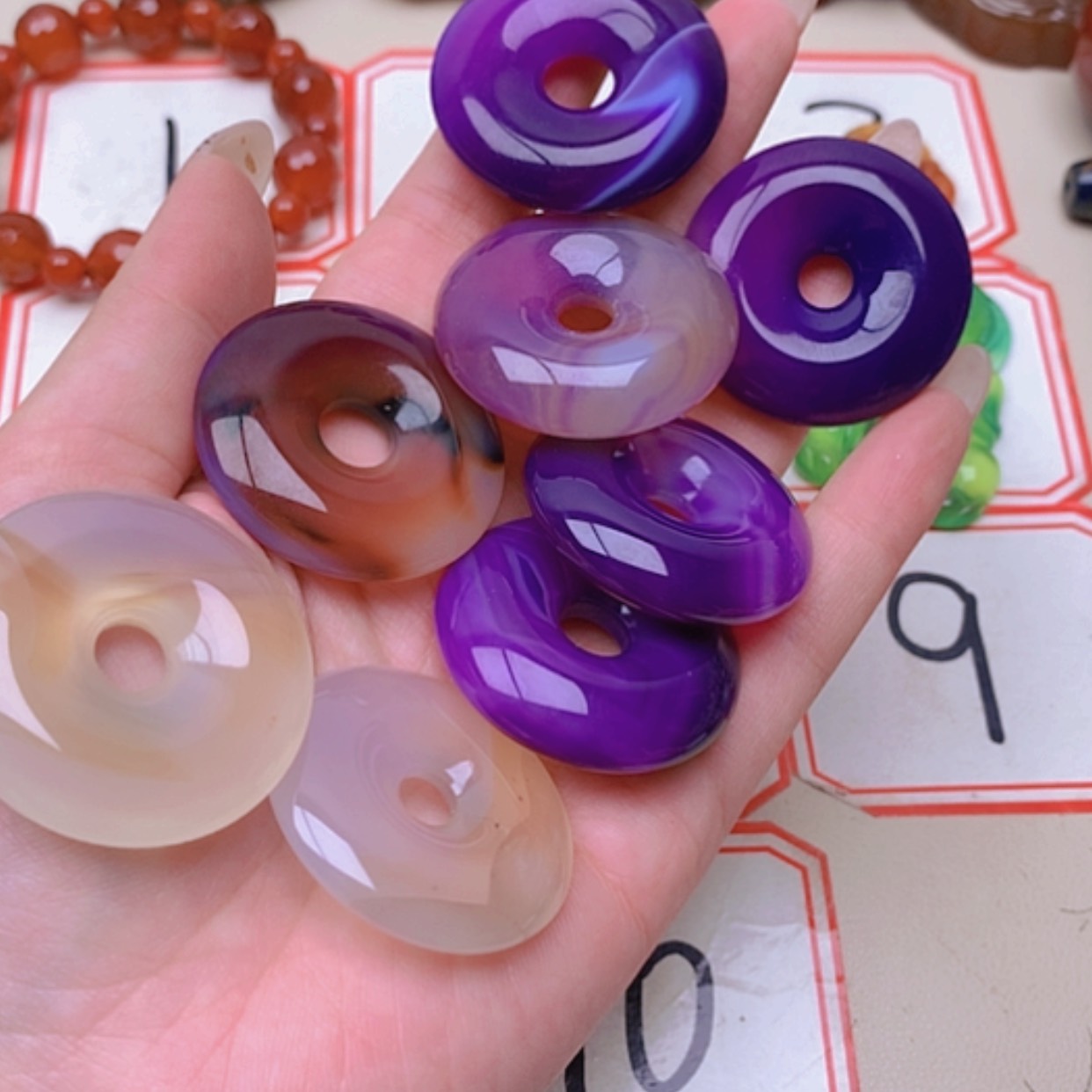 【闪购商品】未镶嵌玛瑙/玉髓珠宝半成品珍***号