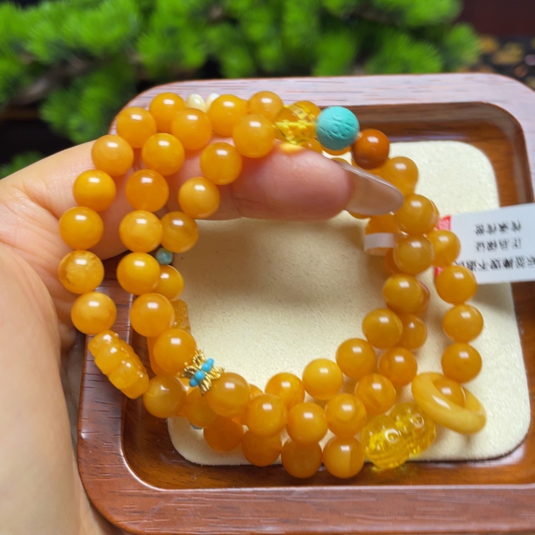 蜜蜡手链未镶嵌手串