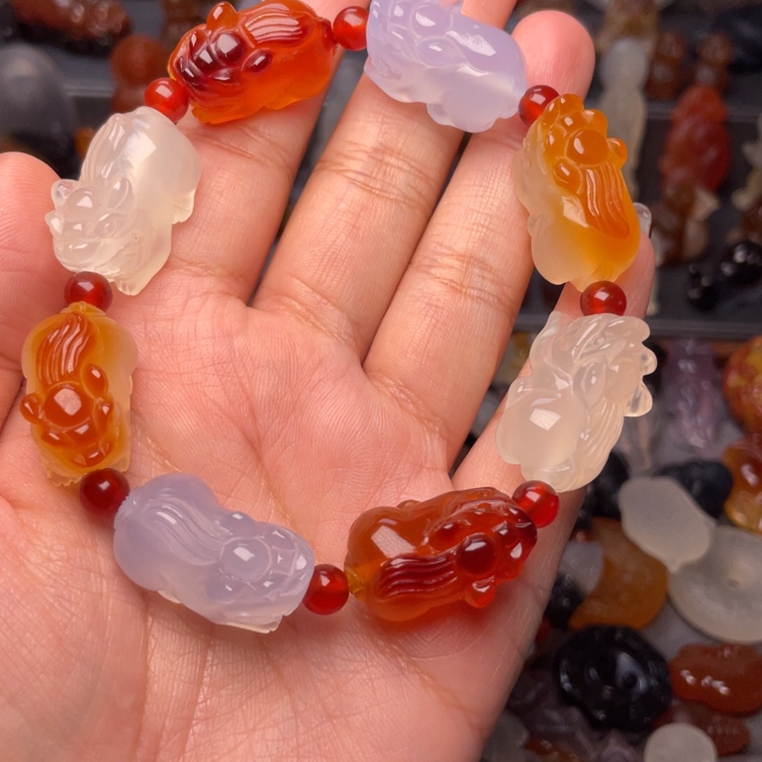 玛瑙/玉髓未镶嵌颈饰用****6