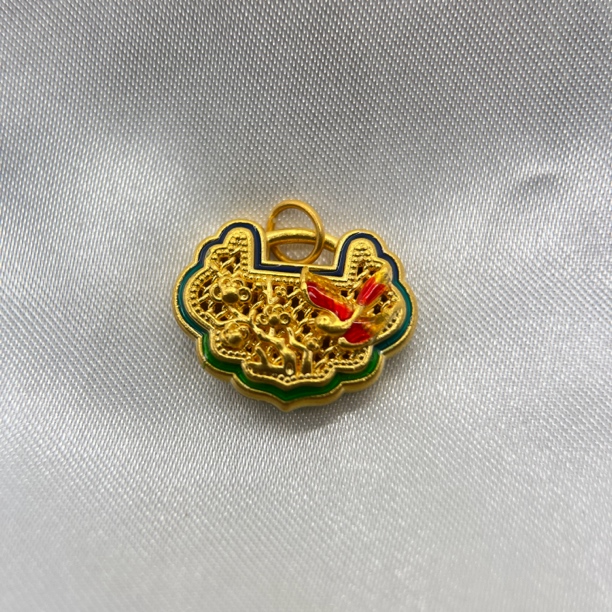 足金饰品/珐琅喜上眉梢/1.00/B122508-1.00/h