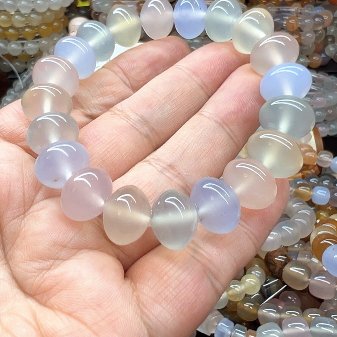 可***引玛瑙/玉髓未镶嵌手链