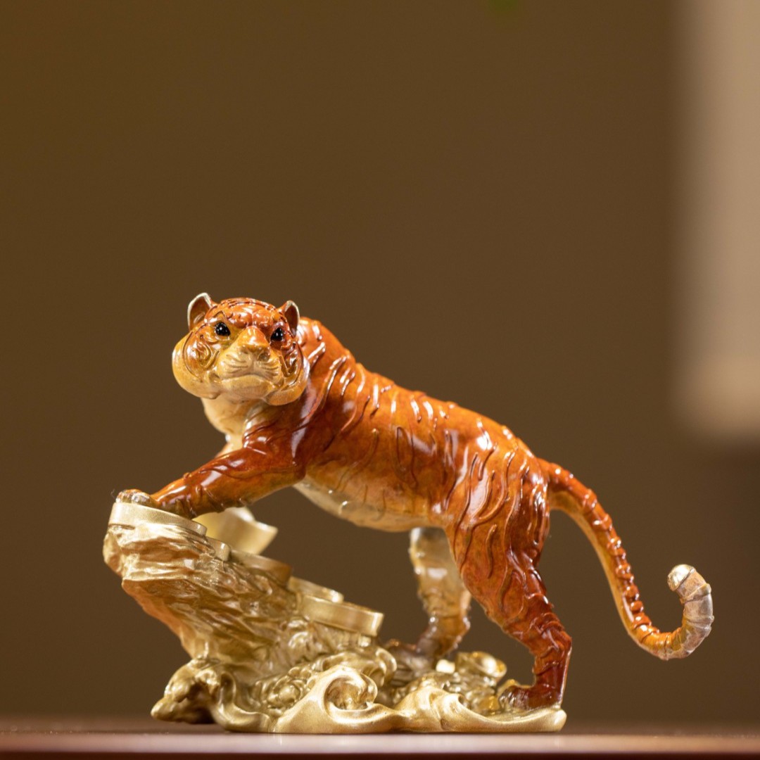 朱炳仁【十二生肖福虎】虎摆件家居玄关电视柜客厅装饰高档礼物