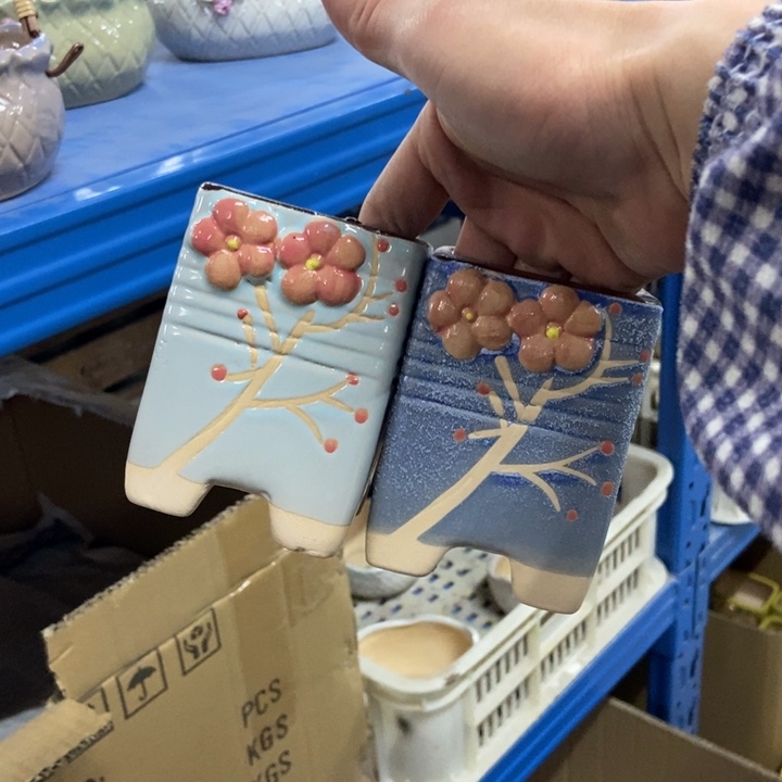 陶瓷花盆单场满9.9发7*10