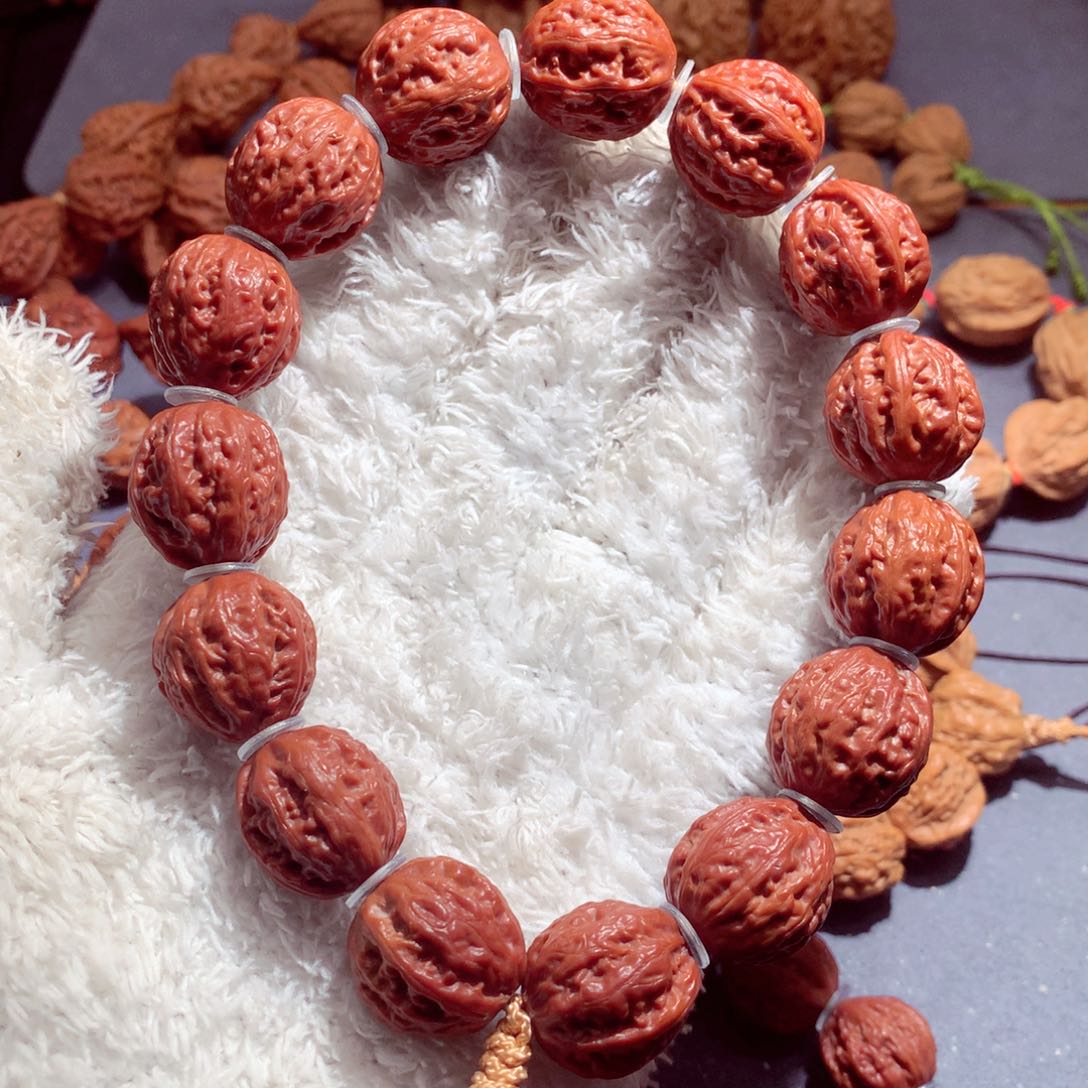 文玩核桃吊坠18mm京八棱