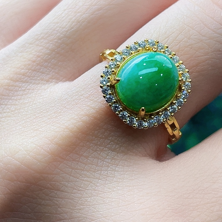 翡翠银S925镶嵌颈饰