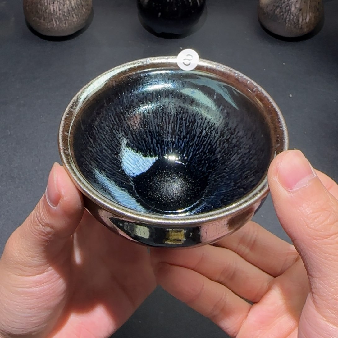 茶盏精品柴烧放漏放漏8