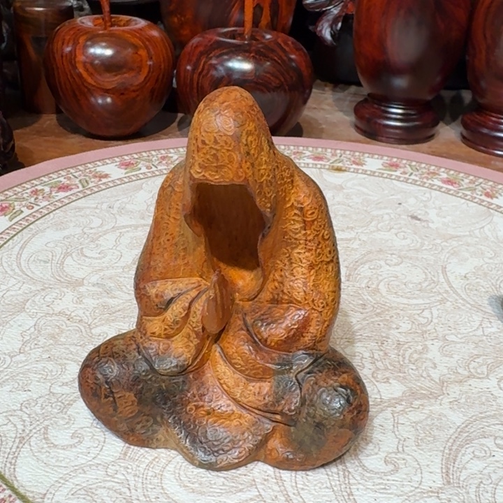 交趾黄檀（大红酸枝）酸枝原木无相佛11-9