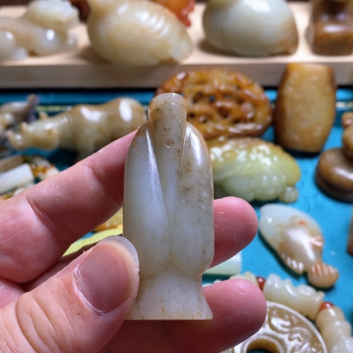 和田玉未镶嵌挂件