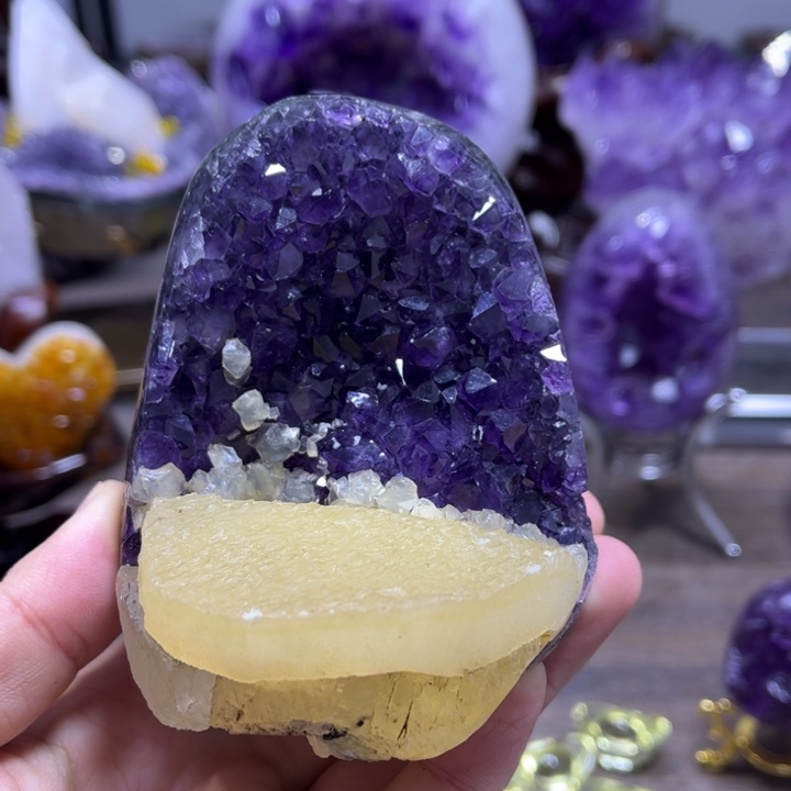 紫晶摆件未镶嵌摆件