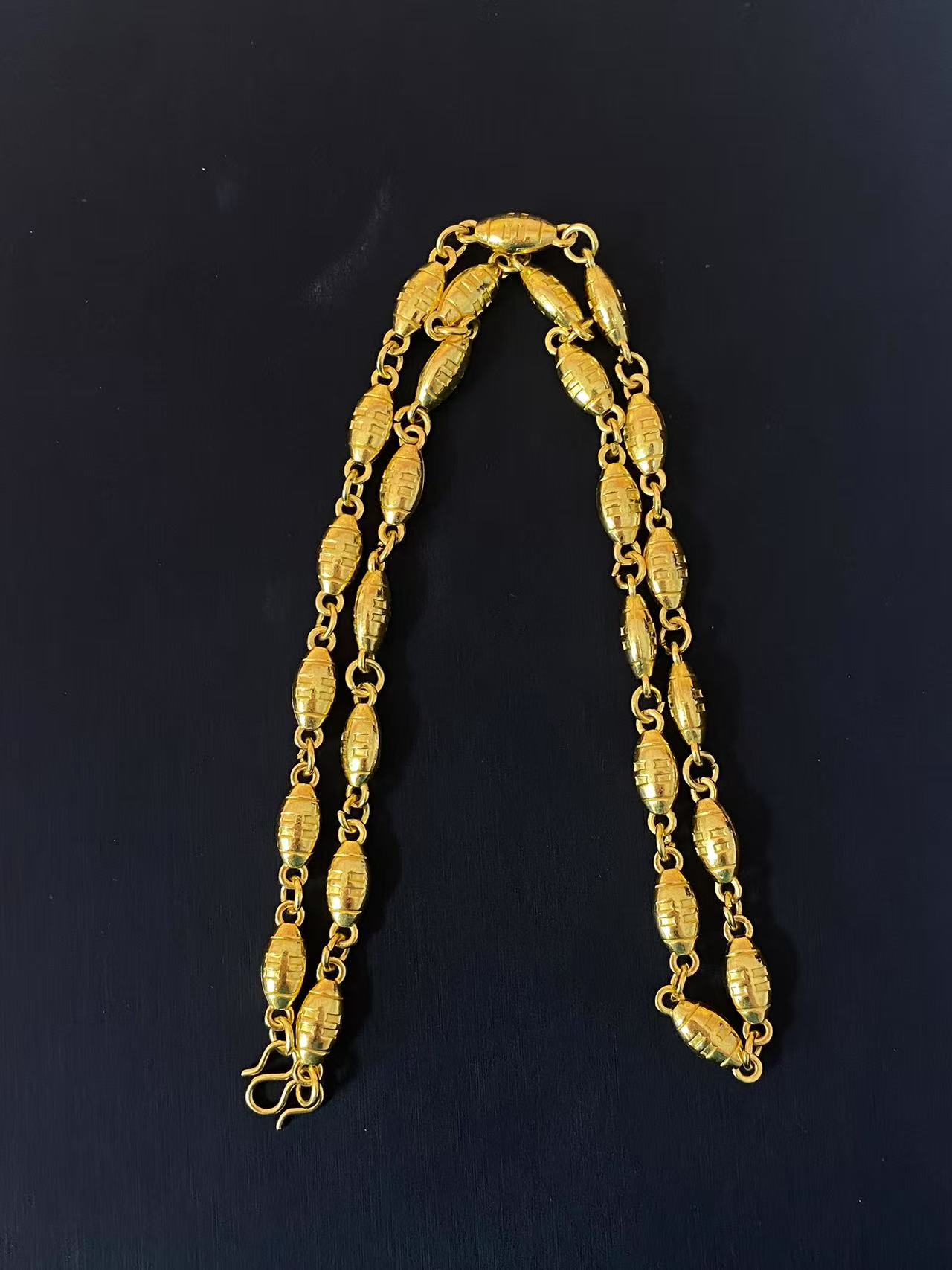 金黄色高端时尚首饰项链  JLS063