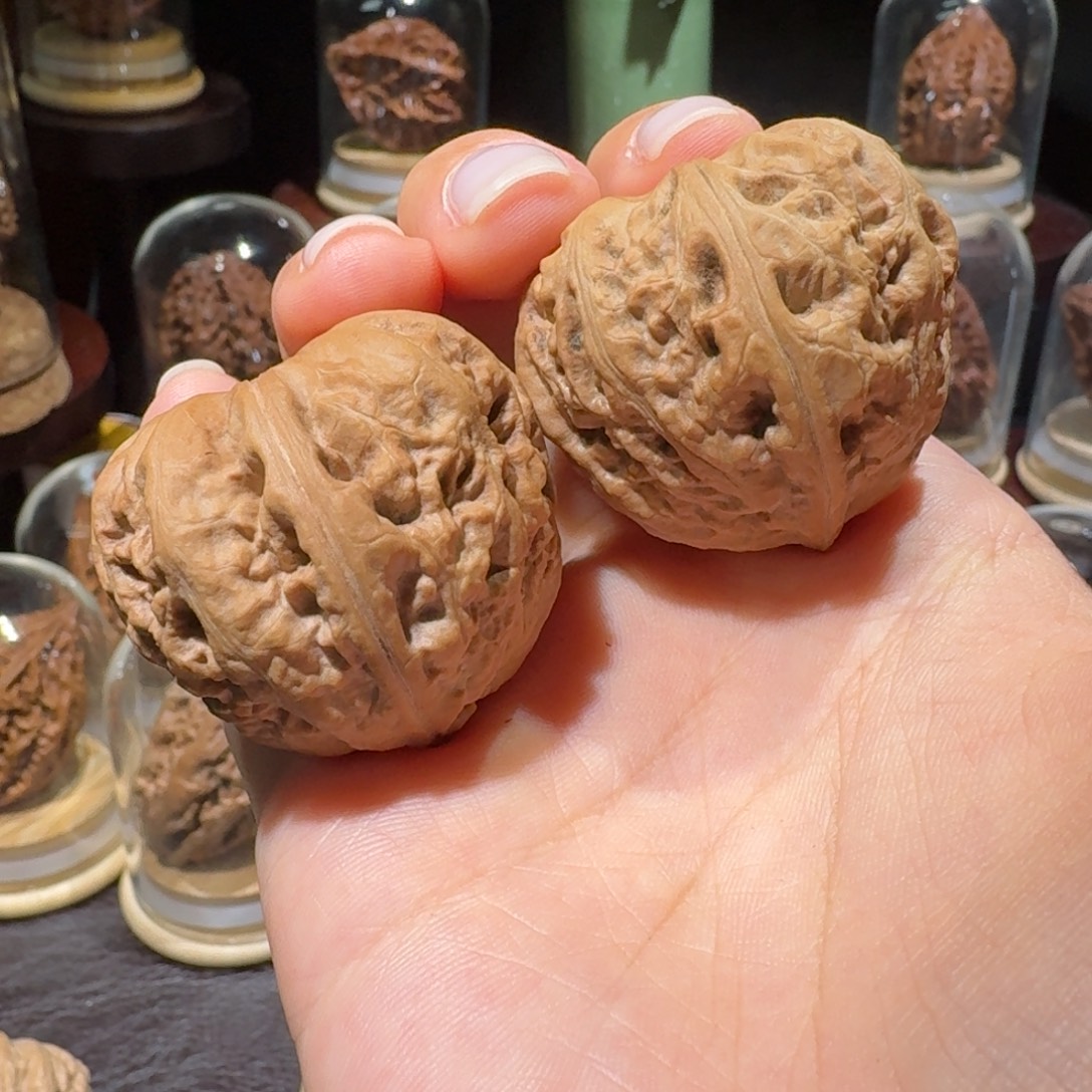 把件文玩核桃凹底马蹄