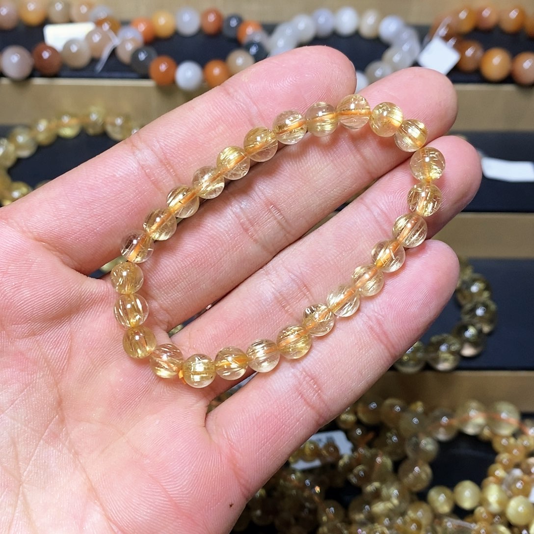 水晶手链未镶嵌钛金7