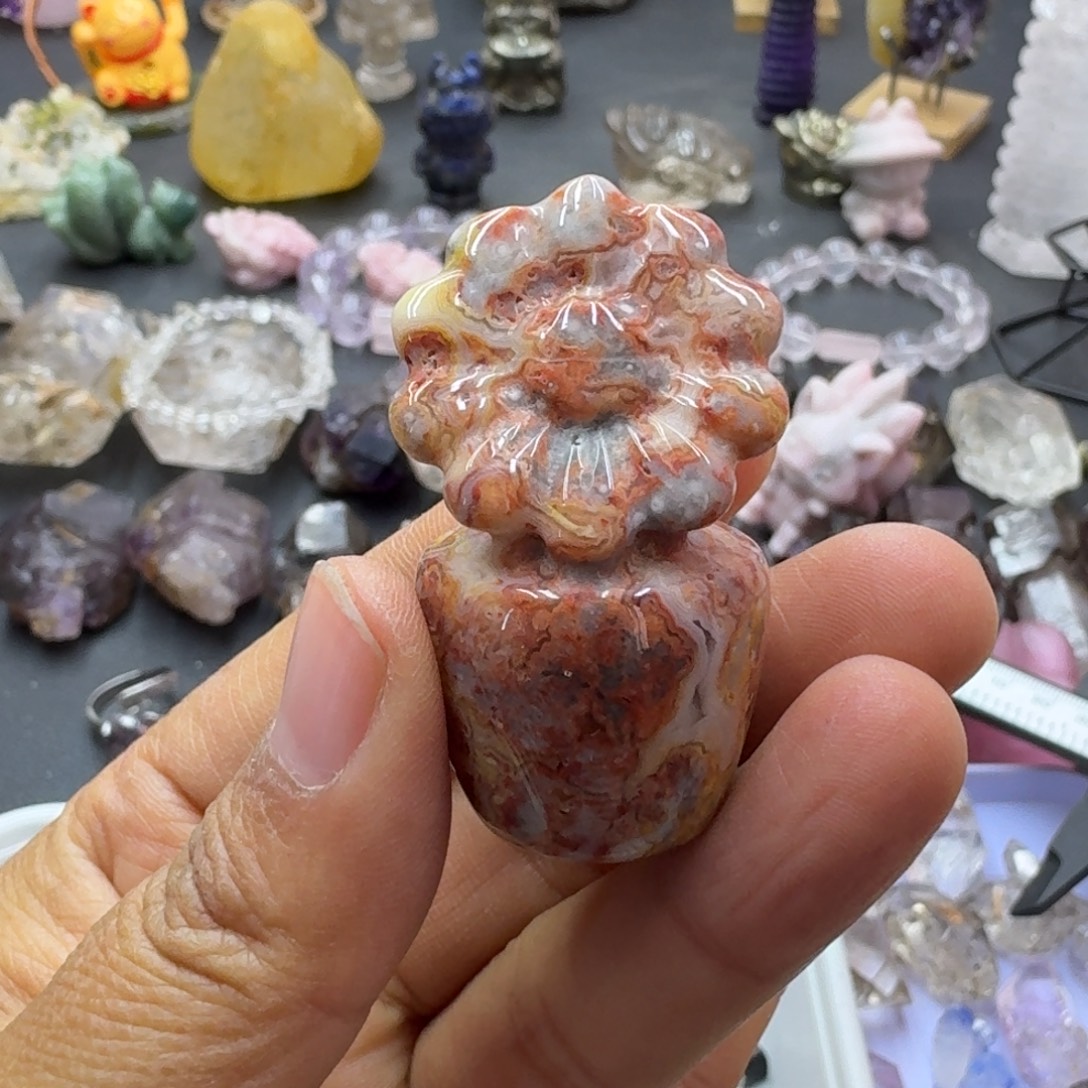 渡***心石材花朵的花朵的