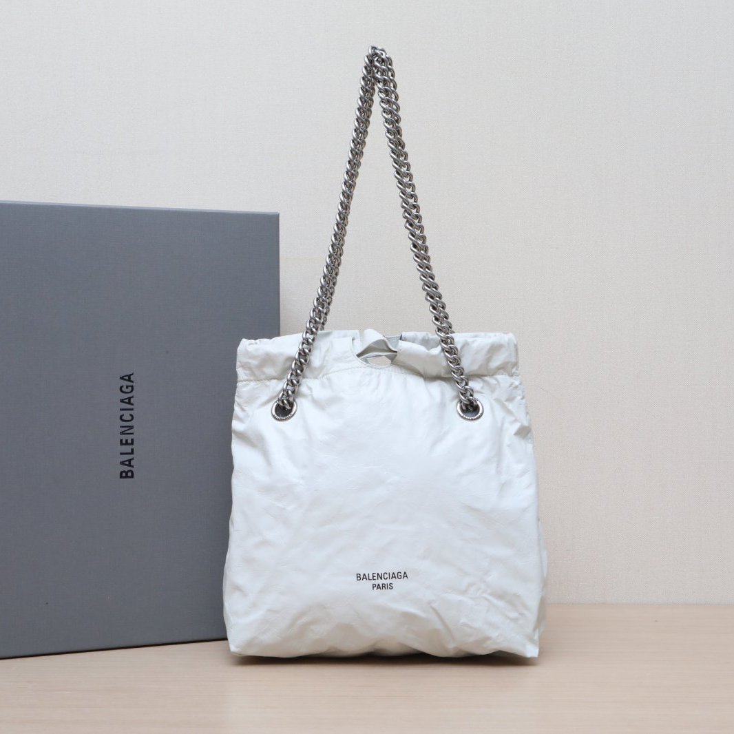 95新 Balenciaga/巴黎世家 小花姑姑256719 Tote托特小号垃圾袋