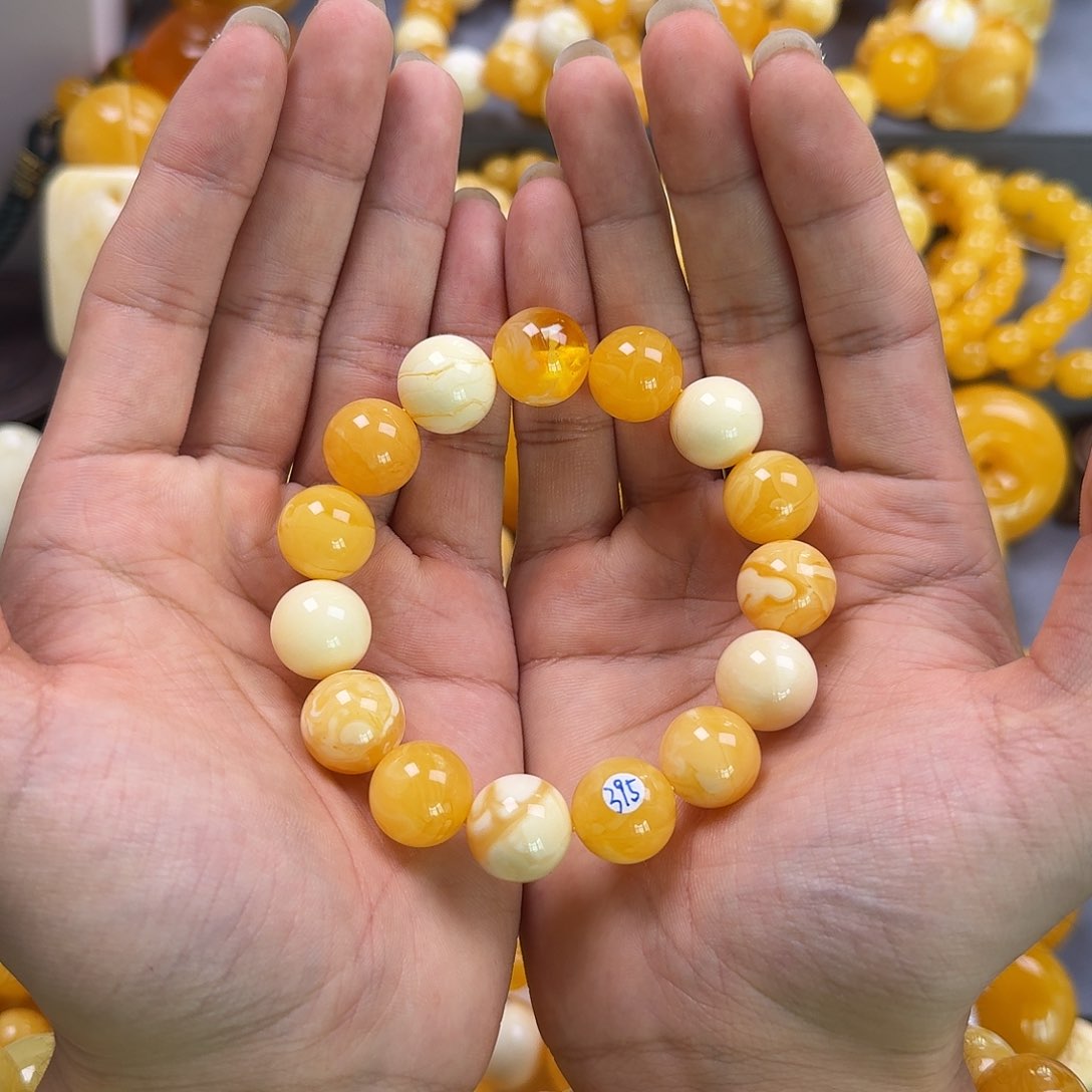 琥珀珠宝奇石未镶嵌15mm