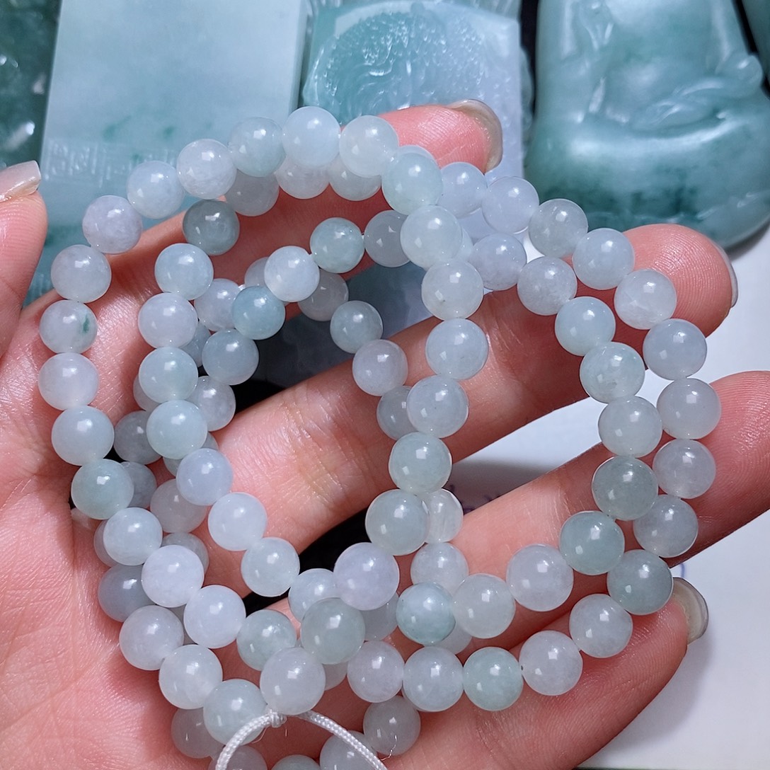 流***殇未镶嵌定制翡翠毛货付款后确认抛光
