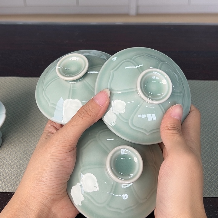 龙泉云间青瓷小米茶器