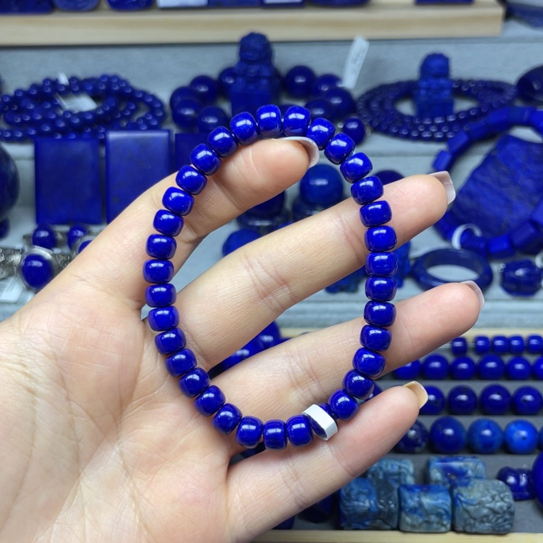 青金石手串7+未镶嵌李***梨