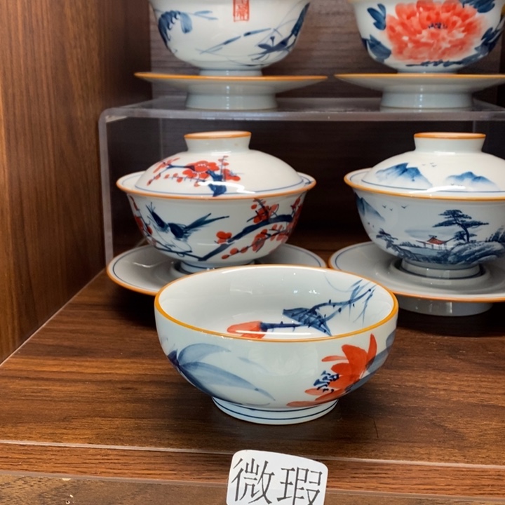 釉下老陶泥手工绘制