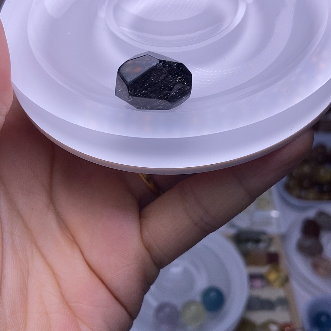 我***我水晶手串未镶嵌定制打孔不退换