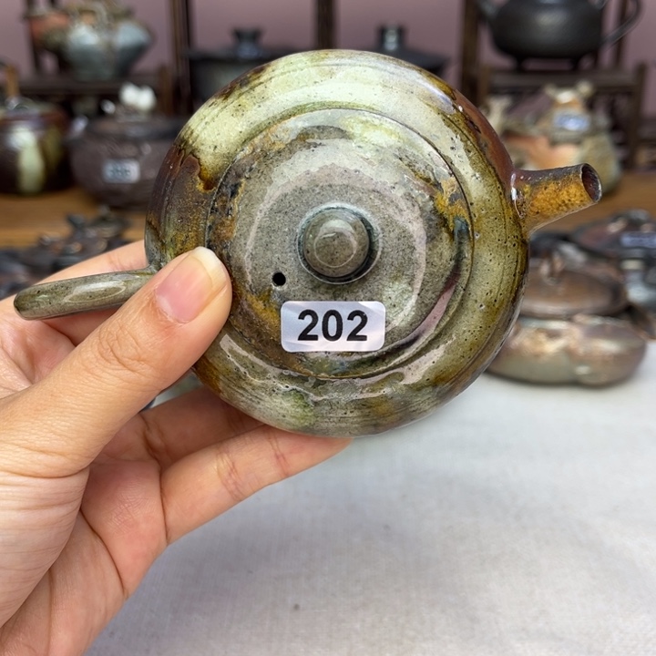 壶媚裸柴烧陶瓷茶具